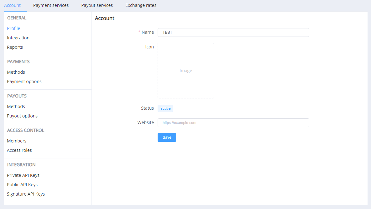 Основні налаштування
