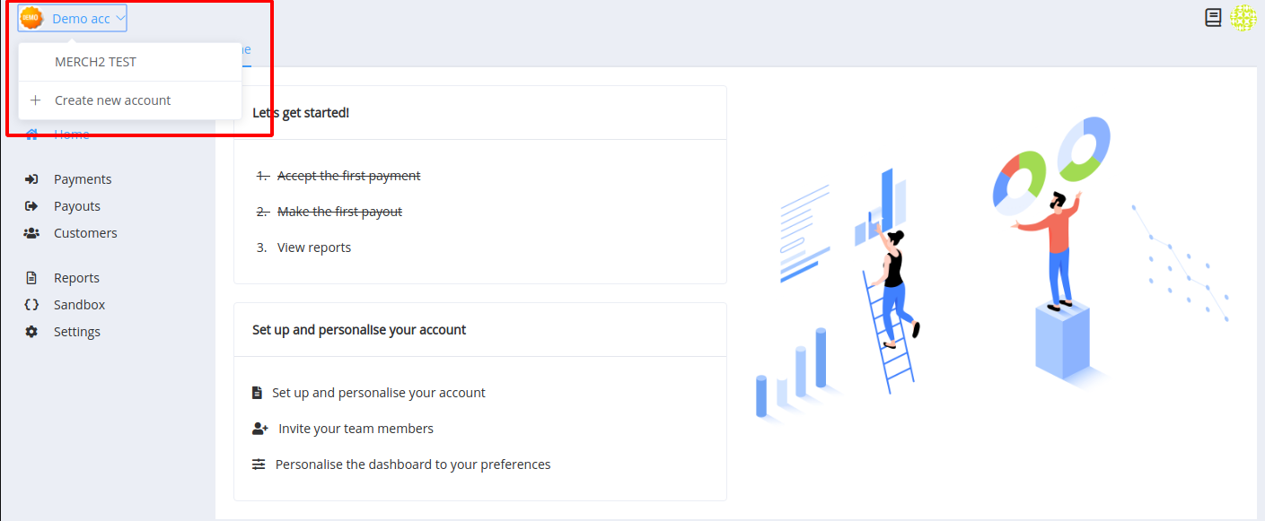 Переключення між акаунтами