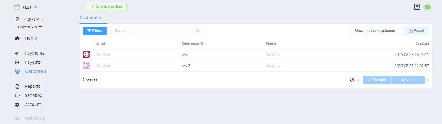 Список клієнтів