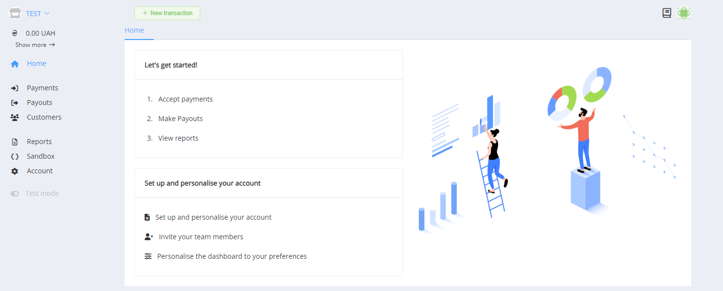 Payplace > Dashboard ~ Docs > Home Стартова сторінка