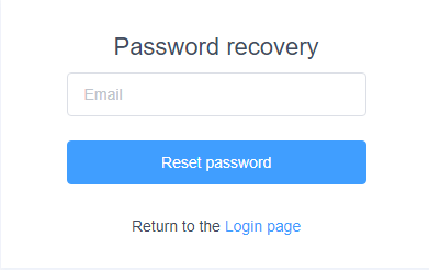 Відновлення паролю. Крок 1